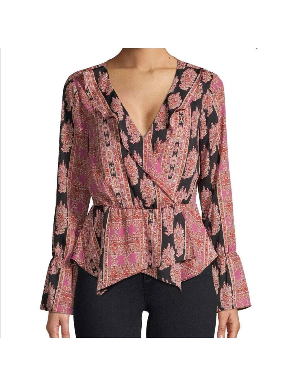 NWT BCBGMazAzria Women's Woven Top Blouse Size Medium